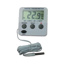 Twin Reading Digital Fridge Thermometer with Alarm
