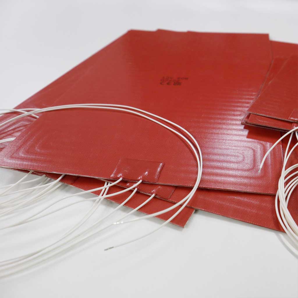 12V Silicone Rubber Heater Mats