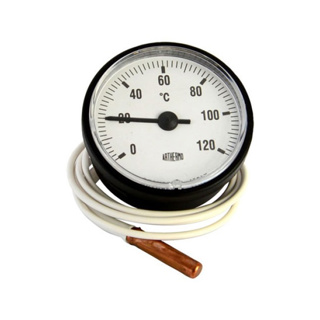 0-120°C White Dial, 1500mm Capillary Thermometer | Arthermo