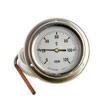 0-120°C Chrome Thermometer, 3 Metre Capillary | Arthermo