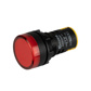 Red 22mm 230VAC 50Hz C/W Locking Nut IP65 Round LED Pilot Light