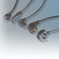 Plug Set - European Two-Pin, 2 Meter Black Cable